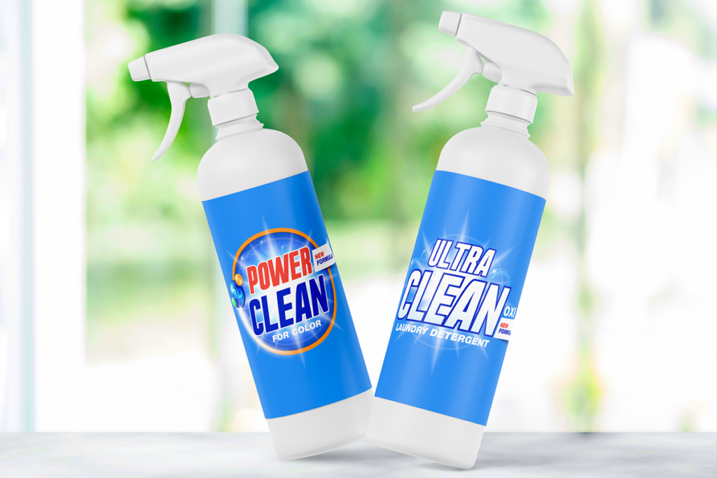 Labels for household cleaners