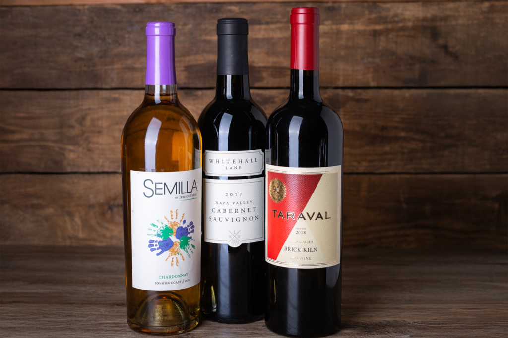 Pressure sensitive labels wine and spirits